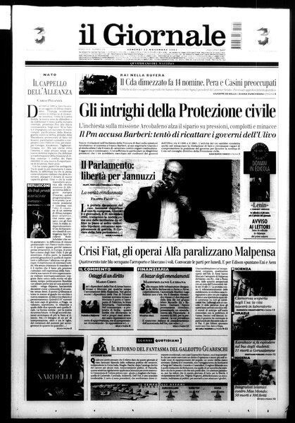 Il giornale : quotidiano del mattino